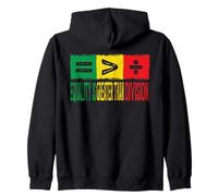 Unity Over Division Math Symbol Equality Statement Art Zip Hoodie