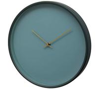 Unity Wall Clock, Bristol Contemporary, Silent Sweep, Teal Green, 12-inch / 30cm