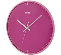 Unity Wall Clock, Galaxy Domed Lens, Pink, Silent Sweep, 30cm / 12-inches