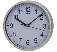 Unity Wall Clock, Radcliffe, Silent Sweep, Modern, Silver, 20cm / 8-inch