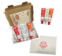Univer Authentic Hungarian Goulash Starter Kit, Hot Pepper Paste, Garlic Paste, Sweet Goulash Cream, with Recipe Card, 3 Pack