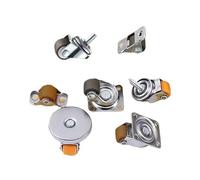 Universal 0.5-Inch Silent Rubber Mini Casters for Fur - 12 Pieces Wide Wheel with Push Brake for Tables and Chairs - and Versatile Accessories