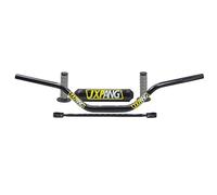 Universal 1 1/8" Dirt Bike Handlebars,Upgraded Pit Bike Handlebar With Foam Pad&Anti-Slip Handlebar Grips&Riser Mount Clamp For Motocross CRF YZF KXF KLX RMZ DRZ Pit Dirt Bike ATV Quad (Style C-Black)