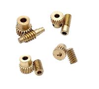 Universal 1:10 Scale Brass Worm Gear for Snow Blowers, 0.5M, 2.3/3/3.175mm, Small Accessories, Non-Standard Gears(3.175mm Fit Worm)