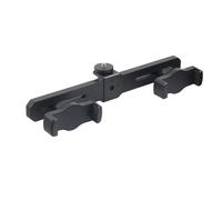 Universal 1/4in Adapter Cold Shoe Mount Adapter with Double Phone Clip for 2.36-3.94inch Mobile Phone