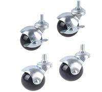 Universal 1.5" Castor Wheels Set - 4Pcs Swivel Casters with Brake for Sofa, Chair, and Furniture Mobility - Heavy-Duty Replacement Wheels for Easy Movement