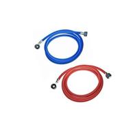 Universal 1.5M Cold & Hot Long Inlet Fill Pipe Hose Red/Blue for Washing Machine Dishwasher
