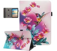 Universal 10 10.1 11 Inch Android Tablet Case, Nannxiebky Multi-Angle Viewing Stand PU Leather Case for 10 10.1 11 Inch and More 9.5" - 11.0" Tablet, Bird