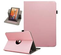 Universal 10 10.1 11 Inch Tablet Case, Viclowlpfe 360 Degree Rotating Multi-Angle Viewing Stand PU Leather Case for 9.6-11 Inch Android Tablet, Pink