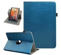 Universal 10 10.1 11 Inch Tablet Case, Viclowlpfe 360 Degree Rotating Multi-Angle Viewing Stand PU Leather Case for 9.6-11 Inch Android Tablet, Peacock Blue