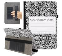 Universal 10 10.1 11 Inch Tablet Case, Viclowlpfe Protective Folio Stand Android Case for 9.6-11 Inch Tablet with Hand Strap and Cards Slots, Book