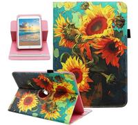 Universal 10 10.1 Inch Android Tablet Case, Dluggs 360 Degree Rotating Multi-Angle Viewing Stand Universal Case Cover for 10 10.1 and All 9.5-10.5 Inch Tablet, Art