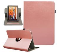 Universal 10 10.1 Inch Android Tablet Case, Dluggs PU Leather 360 Degree Rotating Multi-Angle Viewing Stand Case Cover for 10 10.1 and All 9.5-10.5 Inch Tablet, Rosegold