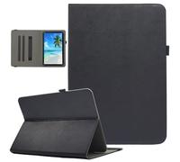 Universal 10 10.1 Inch Android Tablet Case, Dluggs PU Leather Multi-Angle Viewing Stand Case Cover for 9.5-11 Inch Tablet with Hand Strap, Black