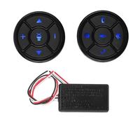 Universal 10 Key Car Remote Control Buttons Wireless Steering Wheel Controller Car Radio DVD GPS Navigation bluetooth-compatible Steering Wheel Cruise Control Switch,