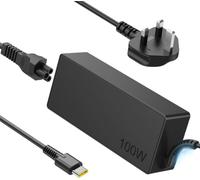 Universal 100W USB-C laptop charger,Fast Charger Compatible with Lenovo ThinkPad Chromebook Yoga IdeaPad, Dell XPS, HP Chromebook X360,Samsung ASUS and all usb c device