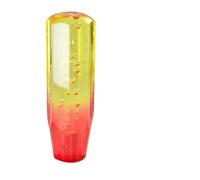 Universal 10cm 15cm Car Manual Shift Knob Gear Stick Crystal Transparent Bubble Purple Blue Throw Gear Shifter Car Gear Shift Knob Lever(10cm Green Brown)(15cm Yellow Red)