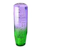 Universal 10cm 15cm Car Manual Shift Knob Gear Stick Crystal Transparent Bubble Purple Blue Throw Gear Shifter Car Gear Shift Knob Lever(10cm Green Brown)(15cm Purple Green)