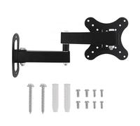 Universal 10KG Adjustable TV Wall Mount Bracket for 14 24 Inch LCD LED Flat Panel TVs Supports 6 8kg Tilt Feature for Optimal Viewing Angles