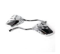 Universal 10mm 8mm Screw Motorcycle Scooter Back Side Left And Right Handlebar Rearview Mirrors Black/Silver Motorcycle Rear View Mirrors(Silver)