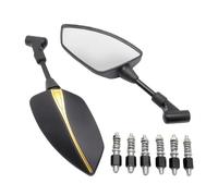 Universal 10mm Motorcycle Rearview Left&Right Rear View Mirrors Housing Side Mirror FOR R1200GS R1200 GS R 1200 RT R1200RT(Style C)