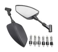 Universal 10mm Motorcycle Rearview Left&Right Rear View Mirrors Housing Side Mirror For R1200GS R1200RT(Nero)