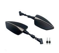 Universal 10mm Motorcycle Rearview Mirror Left&Right Rear View Mirrors Housing Side Mirror FOR R1200GS R 1200GS R1200RT(Style J)