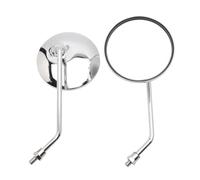 Universal 10mm Motorcycle Rearview Mirrors Scooter Chrome Round Side Mirror For GN 125 For Jog BWS BWS 100 125 Vino Handlebar Mirrors