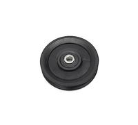 Universal 115mm Bearing Pulley Wheel Nylon Wearproof Black for Cable Machine Gym Equipment Accessories Part Garage Door