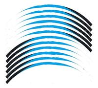Universal 12 Strips Motorcycle Reflective Decals Wheels Styling Protection Rim Sticker For YAMAHA For T-MAX(Style 10)
