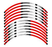 Universal 12 Strips Motorcycle Reflective Decals Wheels Styling Protection Rim Sticker For YAMAHA For T-MAX(Style 1)