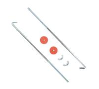 Universal 12in J Hook Battery Hold Down Bolts Professional with Washer Wing Nut Car