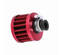 Universal 12mm Cold Air Intake Filter Kit Crankcase Vent Breather for Cars - High Flow Engine Air Filter - Easy Installation (Red, Blue, Silver)