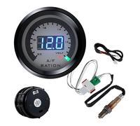 Universal 12V 52MM Gauge Thin Round S-Serie LED Digital Display W Wideband O2 Oxygen Sensor Nitrogen Oxide Nox Sensor