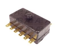 Universal 12V Fuse Box Kit Car Tractor Dumper Digger 6 way Slots Straight Spades