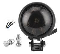 Universal 12V Motorcycle LED Tail Light Brake Rear Lamp with Mounting Fixing Screw Rod(Gray-Black Shell)