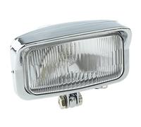Universal 12V Motorcycle Square Shaped Spotlight Headlamp Light Silver