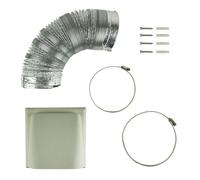 Universal 150mm Diameter Kitchen Cooker Hood 3m Ducting Kit with Cowl Vent