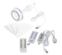 Universal 16" USB Powered Remote Control 2-12 Hour Timing Camping Fan 4 Gear Ceiling Fan for Dorm Hiking