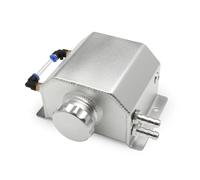 Universal 1L/2L Aluminum Oil Catch Can Reservoir Tank Engine Coolant Radiator Overflow Fuel With Drain Plug Breather Engine Coolant Expansion Tank