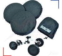 Longridge Golf Trolley Wheel Cover, Black
