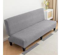 Universal 2-4 Seater Sofa Cover Elastic Waterproof Foldable Washable & Removable Non-Armed Sofa Bed Protector Grey Durable Furniture Shield