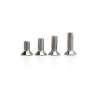 Universal 2-Hole Cycling Cleat Screws, 16mm in Length, Stainless Steel, T-25 Tox Head, Fits SPD Style 2 Hole Cleat System, 4 Packs (4, 16mm)