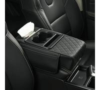 Universal 2-in-1 Car Armrest Storage Box with Soft Pad,Car Armrest Cushion,Auto Center Console Armrest,Extra Storage Space & Armrest Cushion for Cars,SUVs,Trucks