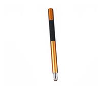 Universal 2 in 1 Stylus Pen with Metal Body for Touch Screens | Fiber Tip and Suction Cup Design, Accurate Point for Notes and Drawing Apps, Golden Finish