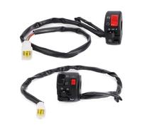 Universal 22mm Motorcycle Switches Motorbike Horn Button Turn Signal Electric Fog Lamp Light Start Handlebar Controller Switch(LEFT RIGHT)