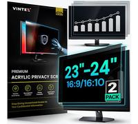 Universal 23"-24" - 23", 23.6", 23.8", 24" - 16:9/16:10 Aspect Ratio - 2 Pack - Computer Privacy Screen Filter for Widescreen Computer Monitors - 21.2"x13.4" = 541x342mm - Monitor Frame Hanging Type