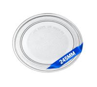 Universal 245mm Microwave Turntable Flat Glass Plate for Panasonic Samsung | Replacement 245mm Microwave Glass Plate No Indents/Holes Compatible with Russell Hobbs, Sharp, Daewoo, Beko, Bosch Hot.point