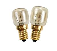 Universal 25W Fridge Freezer Oven Lamp Bulb Screw Base T22 Compatible with Hotpoint AEG Indesit Alternative Part to BSH032196 032196 265900026 (Pack of 2)