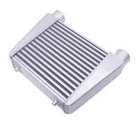 Universal 280x280x76mm Aluminum Cold Air Intake Radiator Car Breather Pipe 2.5inch 63mm Outlet For Turbo Intercooler Air Box Intake Hose